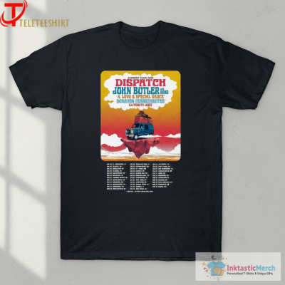 John Butler With Band Dispatch Donavon Frankenreiter Illiterate Light Summer Tour 2025 T-shirts