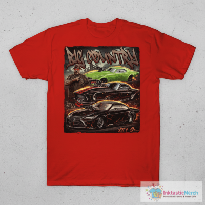 Justin Swanstrom Racing Big Country Let’s Go T-shirts