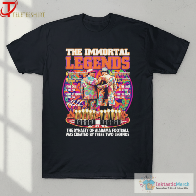 Kalen DeBoer Alabama Crim Tide The Immortal Legends The Dynasty Of Alabama Football Was Created By These Two Legends T-shirts