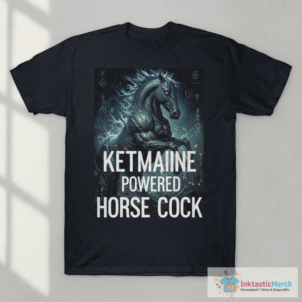 Ketamine Powered Horse Cock T-Shirts 1 Ketamine Powered Horse Cock T-Shirts