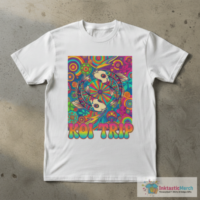 Koi Line Art T-Shirt