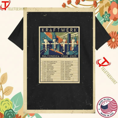 Kraftwerk Multimedia Tour 2025 T-shirts