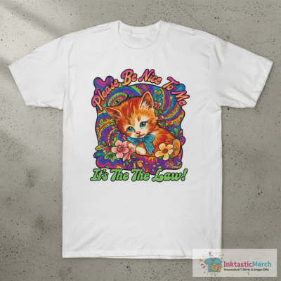 Kurtis Conner Please Be Nice To Me It’s The Law Kitten T-shirts
