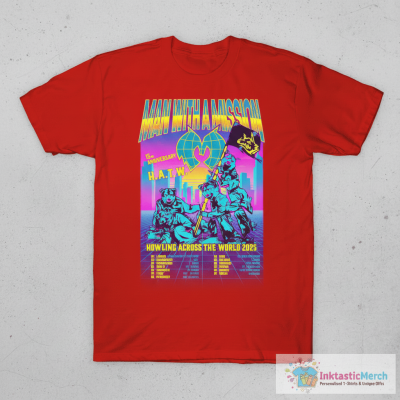Man With A Mission 15th Anniversary Howling Across The World 2025 Tour Dates T-Shirts
