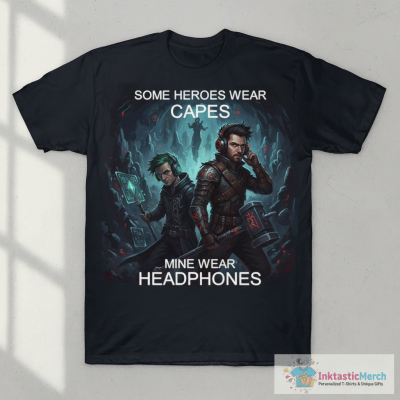 Markiplier And Jacksepticeye Some Heroes Wear Capes Mine Wear Headphones T-shirts