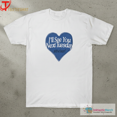 Megan Moroney I’ll See You Next Tuesday At The Bar Heart T-shirts