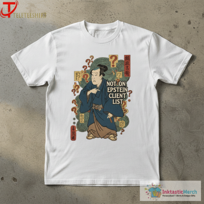 My Not On The Epstein Client List T-shirt Has People Asking A Lot Of Questions Already Answered By My Shirt. T-shirts