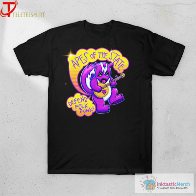 Official Apes Of The State Defend Folk Punk T-shirts