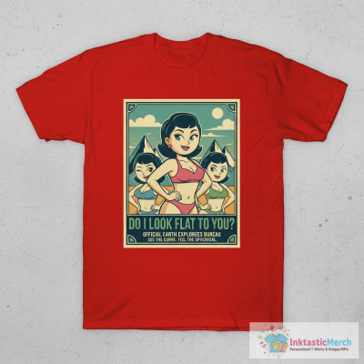 Official Do I Look Flat To You Earth T-Shirts