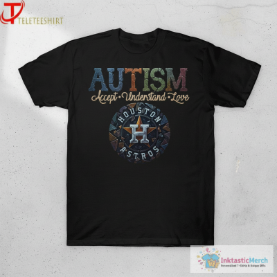 Official Houston Astros Autism Accept Understand Love T-shirts