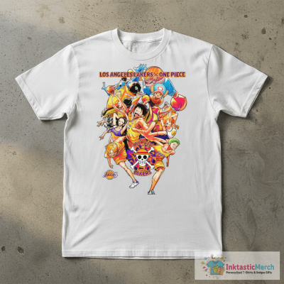 Official Los Angeles Lakers X One Piece T-shirts