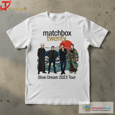 Official Matchbox Twenty Slow Dream 2023 Tour T-shirts