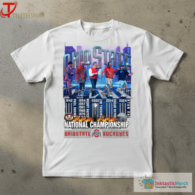 Official Ohio State Buckeyes Paul Brown Woody Hayes Jim Tressel Urban Meyer And Ryan Day National Championship Signatures Coach T-shirts