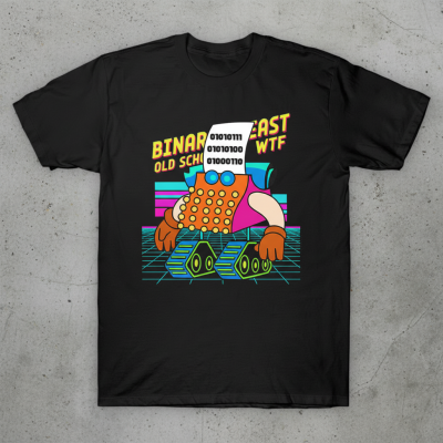 Old School WTF - Binary Style T-Shirt
