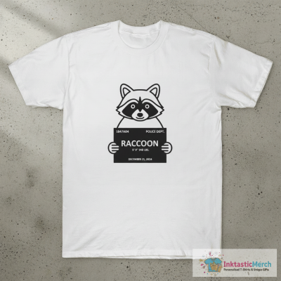 Raccoon Mugshot | Vintage T-Shirt