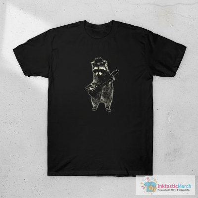 Raccoon wielding ukulele T-Shirt
