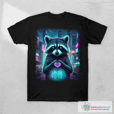 Raccoon with heart T-Shirt