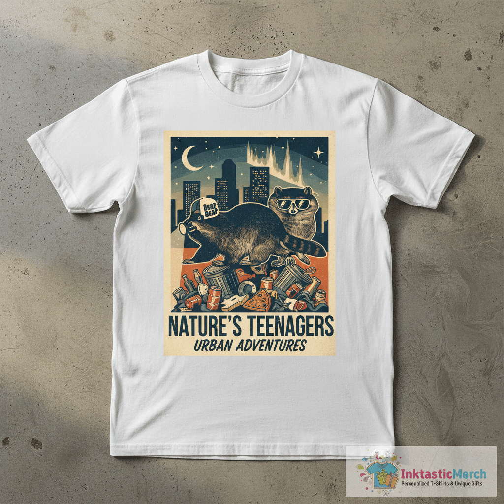 Raccoons: Nature's Teenagers T-Shirt 1 Raccoons: Nature's Teenagers T-Shirt
