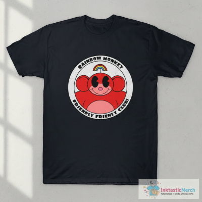 Rainbow Monkey Friend Friendly Club! T-Shirt