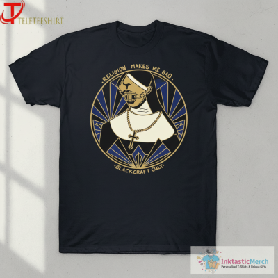 Religion Makes Me Gag Blackcraft Cult T-shirts