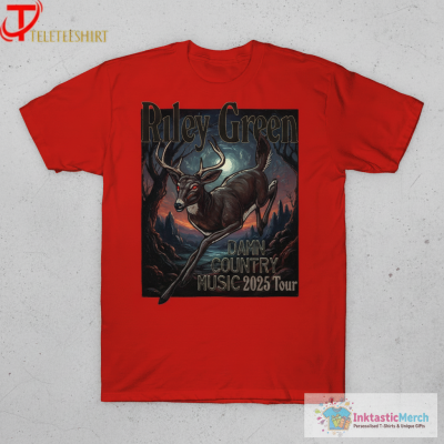 Riley Green Deer Damn Country Music 2025 Tour T-Shirts