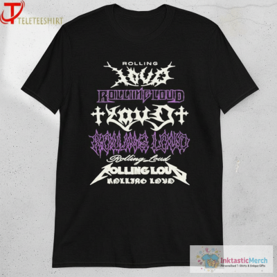Rolling Loud Miami 24 Loud Fonts Headliner Drop Shoulder T-Shirts