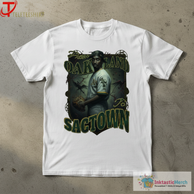 Sacramento Baseball Tupac From Oakland Athletics To Sactown T-shirt