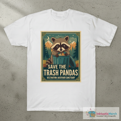 Save the Trash Pandas Raccoon Animal T-shirt T-Shirt