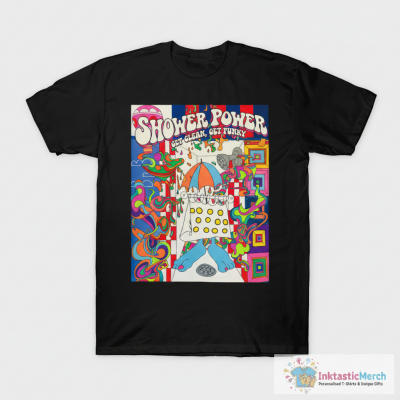 Shower Man Cartoon T-Shirt