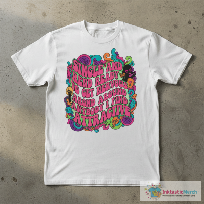 Single and Ready to Get Nervous Around Anybody I Find Attractive - 1 T-Shirt