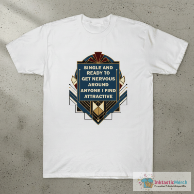 Single and ready to get nervous around anyone i find attractive T-Shirt