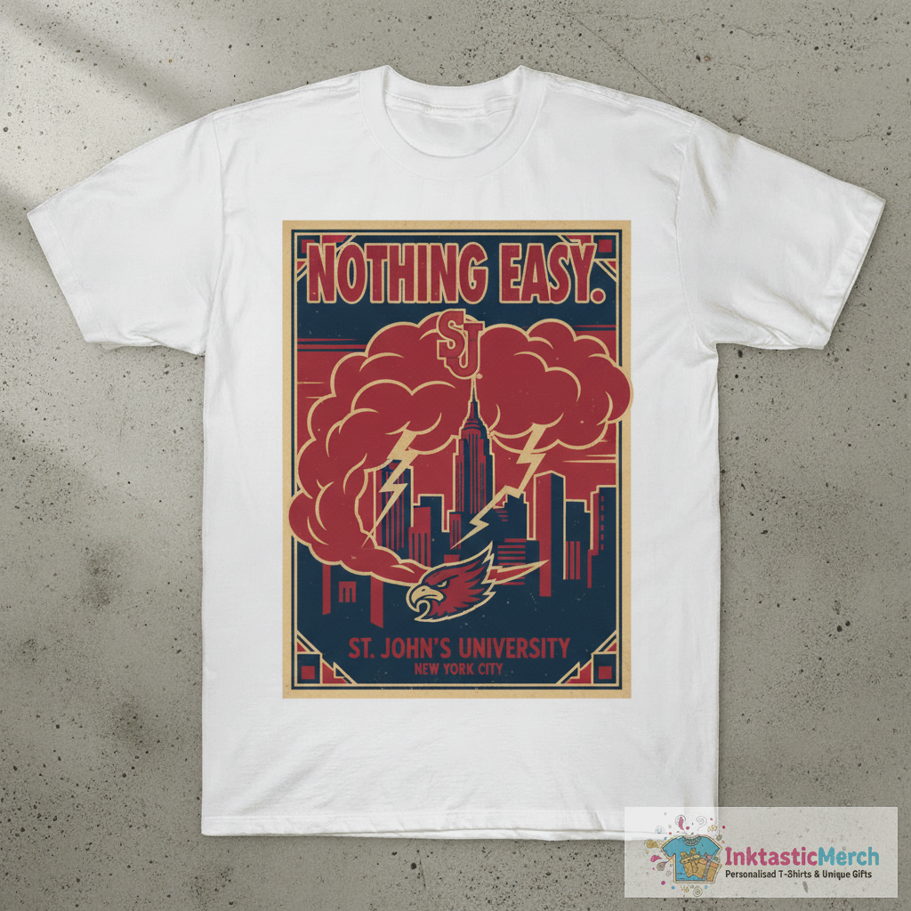 St. John’s Red Storm Nothing Easy T-Shirts 1 St. John’s Red Storm Nothing Easy T-Shirts