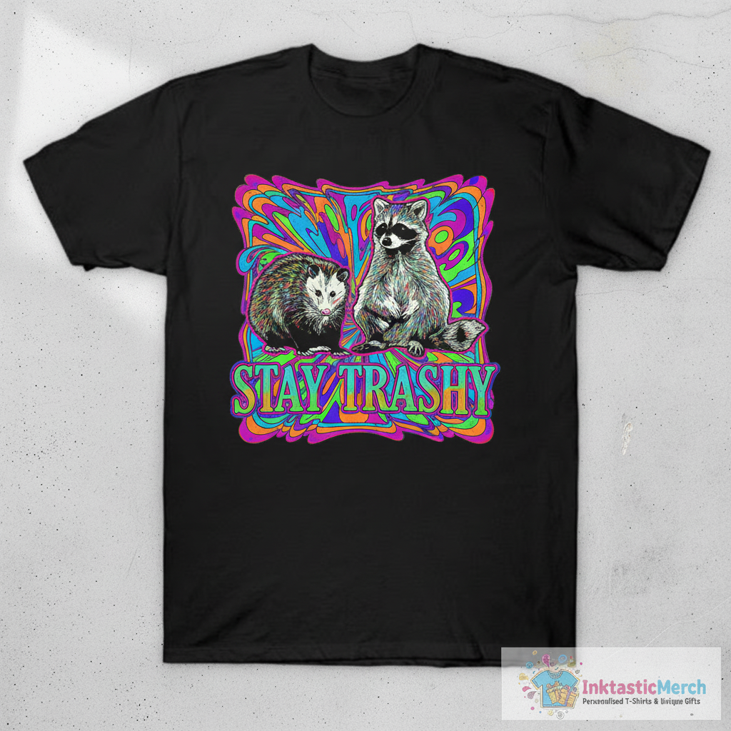 Stay Trashy Possum Raccoon T-Shirt 1 Stay Trashy Possum Raccoon T-Shirt