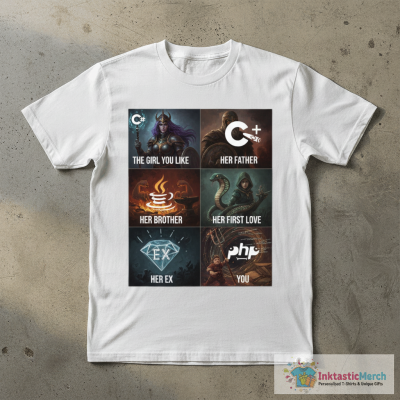 The Girl You Like Meme Funny Programming Languages PHP Joke T-Shirt
