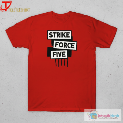 The Late Show With Stephen Colbert Strike Force Five T-shirts