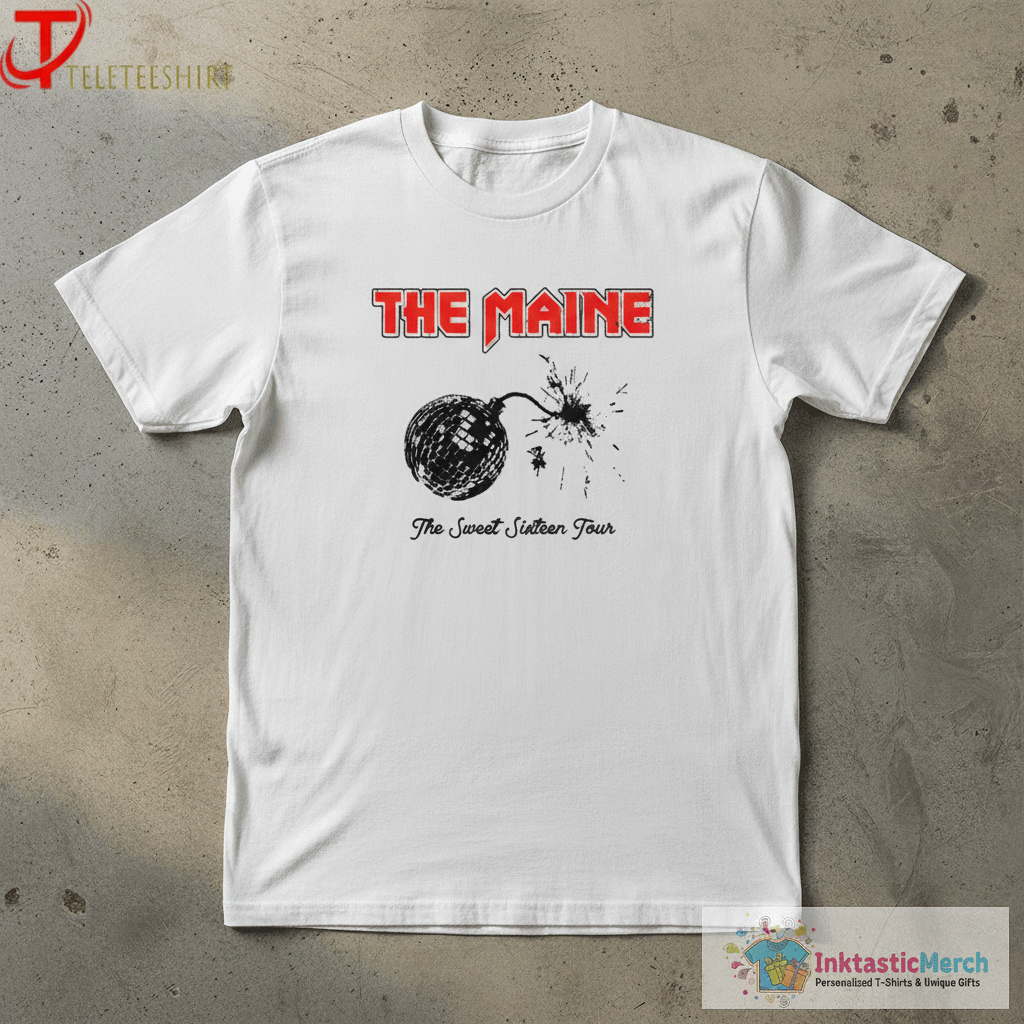 The Maine The Sweet Sixteen Bomb Tour 2024 T-Shirts 1 The Maine The Sweet Sixteen Bomb Tour 2024 T-Shirts