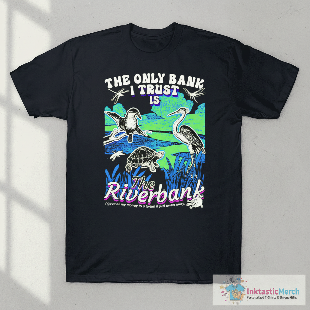 The Only Bank I Trust Is The Riverbank By Arcanebullshit I Have All My Money To A Turtle It Just Swam Away Shirts 1 The Only Bank I Trust Is The Riverbank By Arcanebullshit I Have All My Money To A Turtle It Just Swam Away Shirts