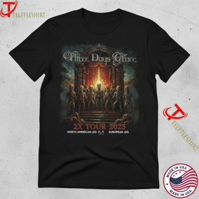Three Days Grace 2X Tour 2025 T-shirts