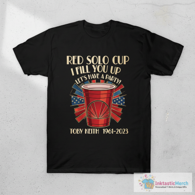 Toby Keith T-Shirt Rememberance Of Toby Red Solo Cup