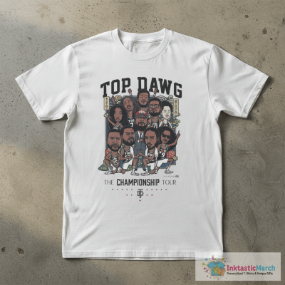 Top Dawg TDE The Championship Tour Cartoon T-Shirts