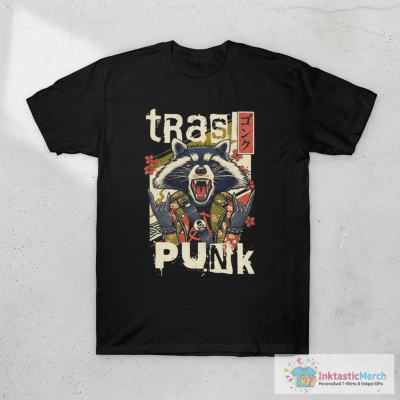 Trasher Punk Raccoon T-Shirt