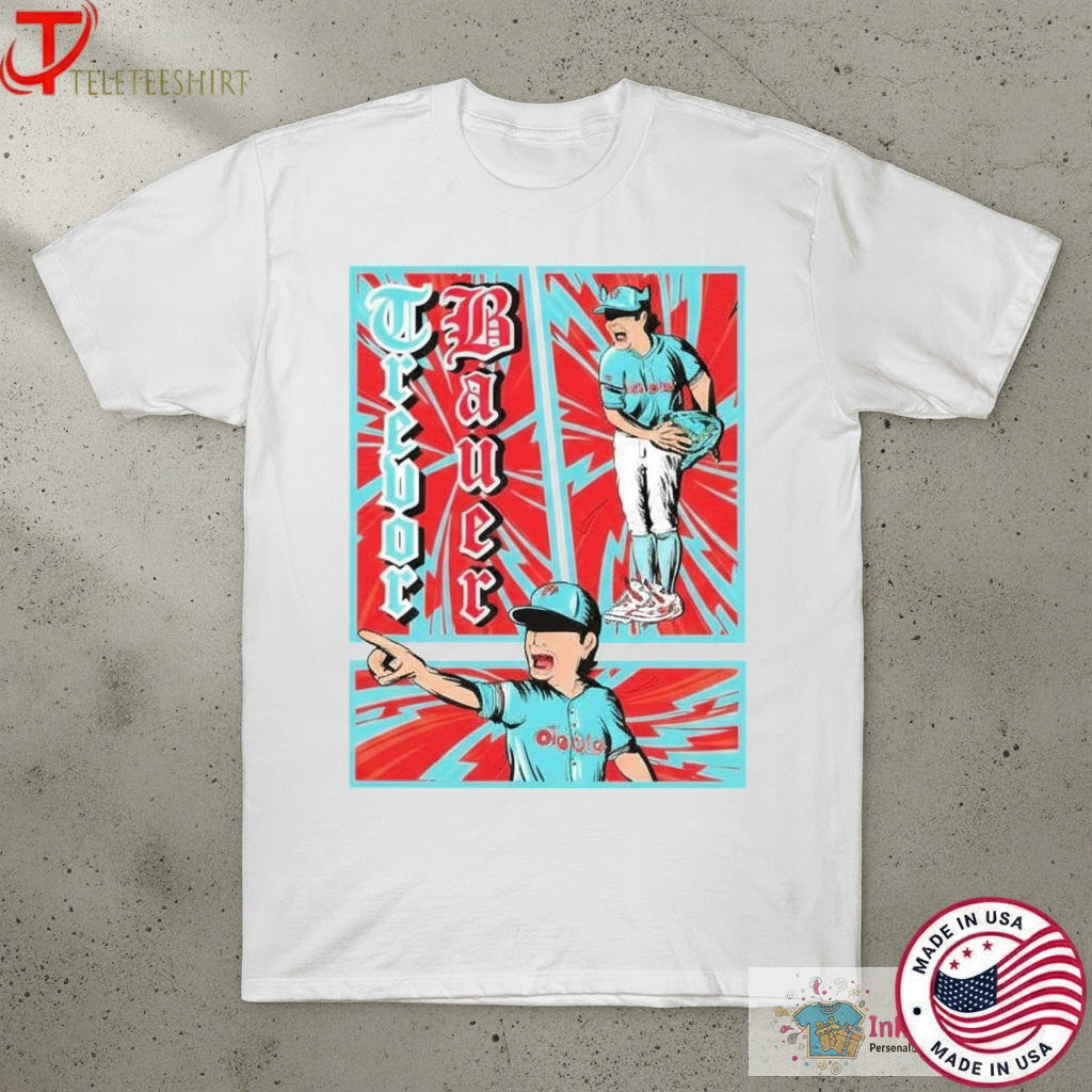 Trevor Bauer X Diablos Rojos del México Diablo’s Comic Strip T-shirts 1 Trevor Bauer X Diablos Rojos del México Diablo’s Comic Strip T-shirts
