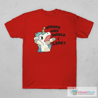 Unicorse Bluey Vintage Cartoon T-Shirt