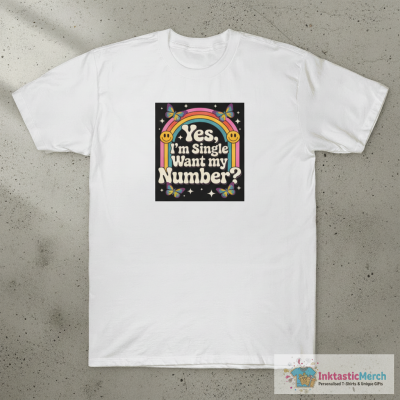 Yes I'm Single Want My Number Funny Dating T-Shirt
