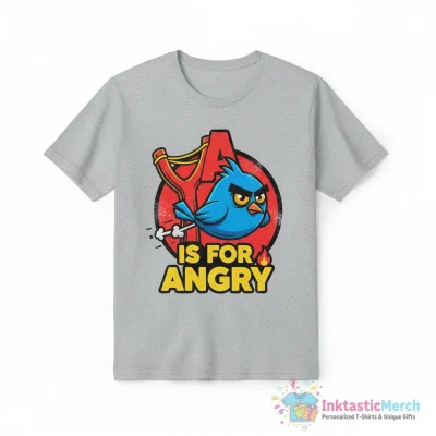 A is for Angry Bird shirt - High Quality Printed T-Shirt