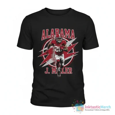Alabama Crimson Tide Jam Miller Football Shirt - High Quality Printed T-Shirt