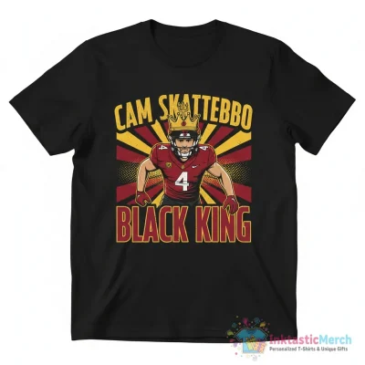 Arizona State Sun Devils Black King Cam Skattebo shirt - High Quality Printed T-Shirt