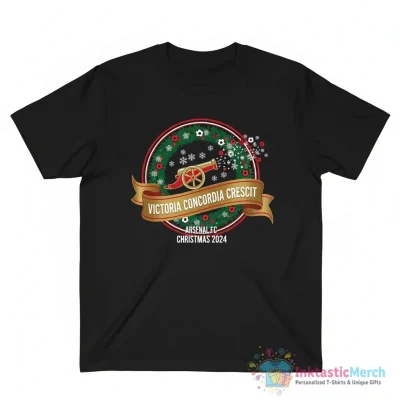 Arsenal FC Victoria Concordia Crescit Christmas shirt - High Quality Printed T-Shirt