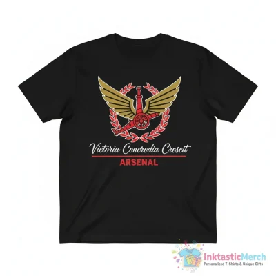 Arsenal Victoria Concordia Crescit signature shirt - High Quality Printed T-Shirt