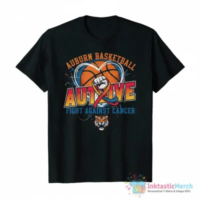 Auburn Tigers basketball’s fight against cancer Autlive shirt - High Quality Printed T-Shirt